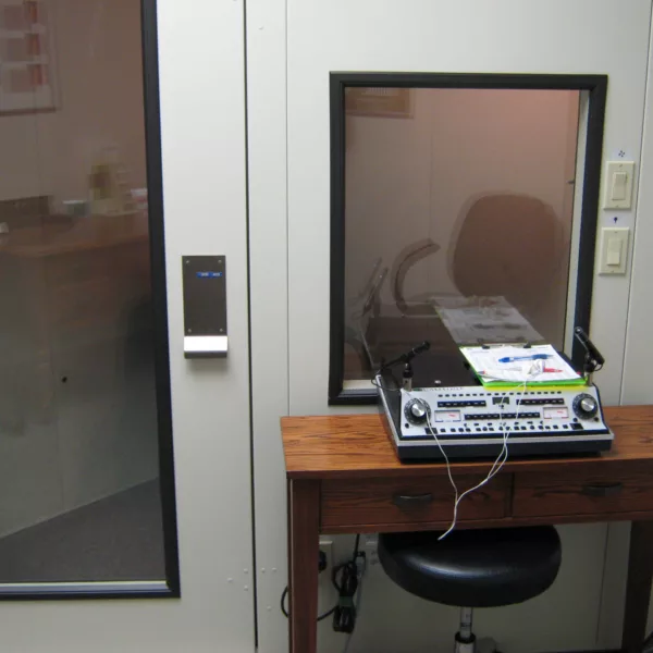 Hearing test booth