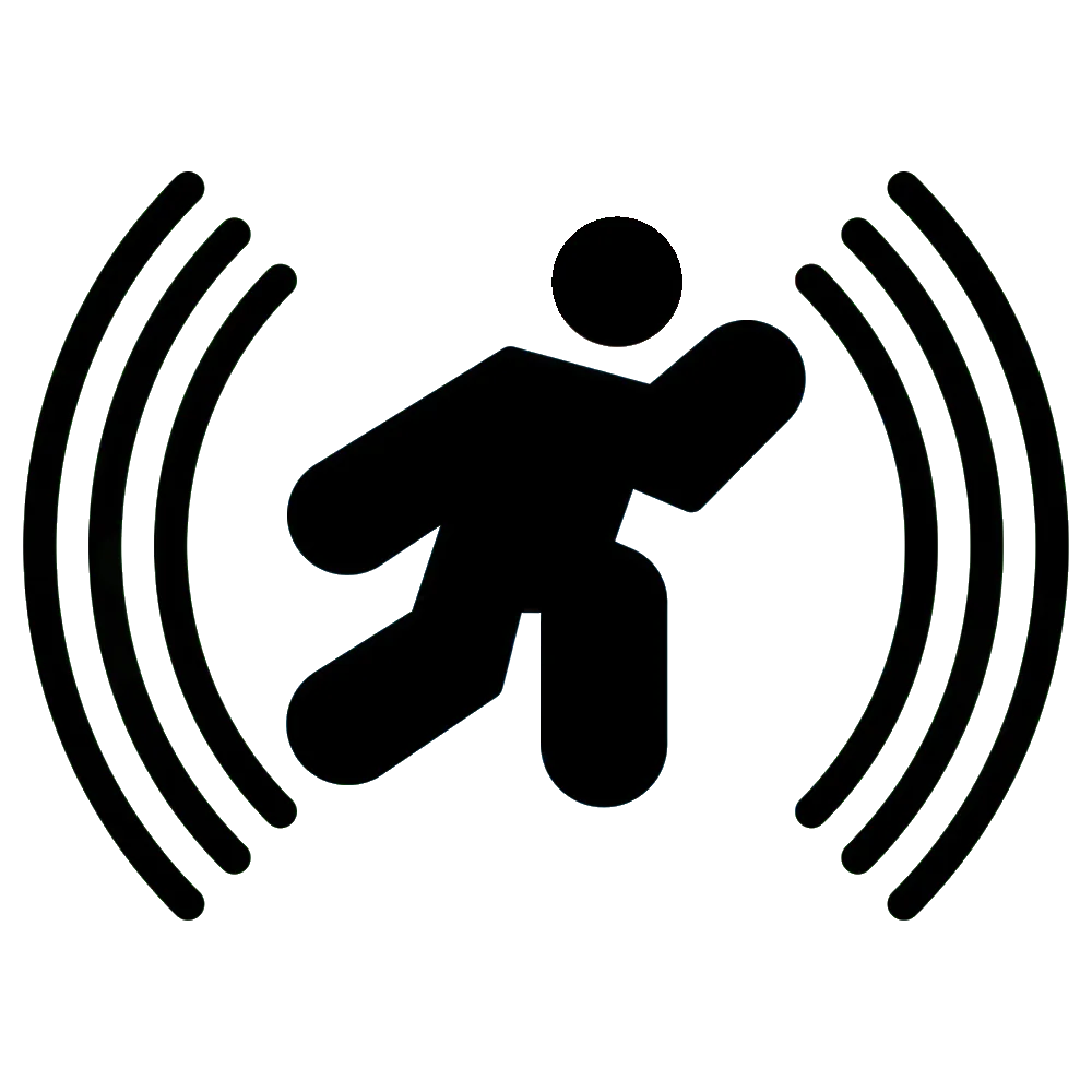 hearing aid built-in motion sensors icon